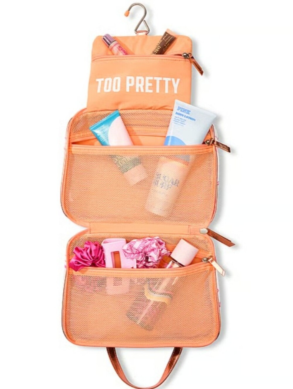 PINK Victoria's Secret TOO PRETTY Cosmetic Travel Case
